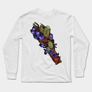 Sage and Lavender smudge stick sticker Long Sleeve T-Shirt